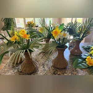 Tropical theme party floral decorations